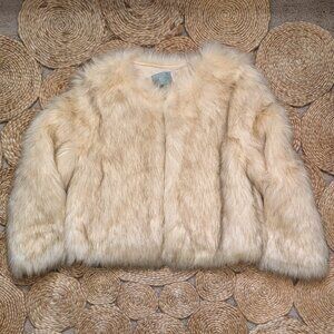 Skies Are Blue Faux Fur NWT